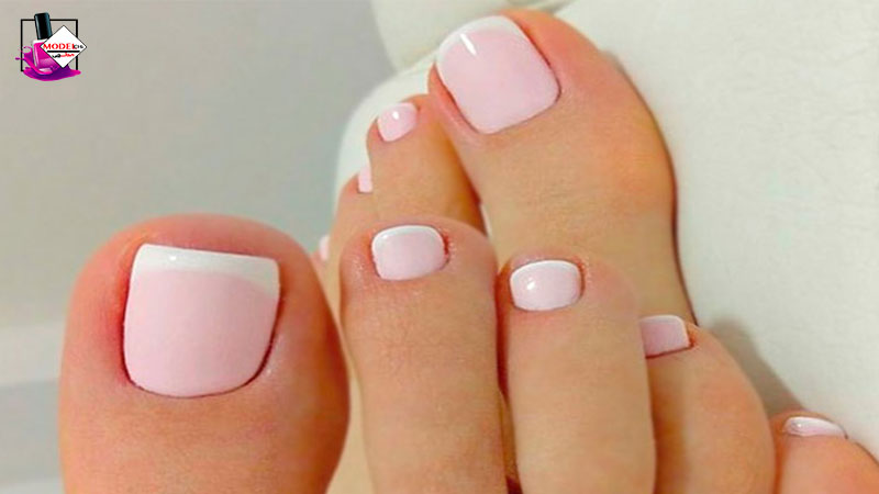 مراحل کاشت ناخن پا با ژل